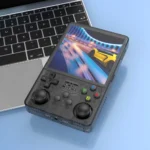 BOYHOM R36PLUS handheld console showing screen and controls