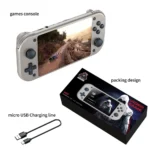 BOYHOM M17 portable pocket video player showing game library