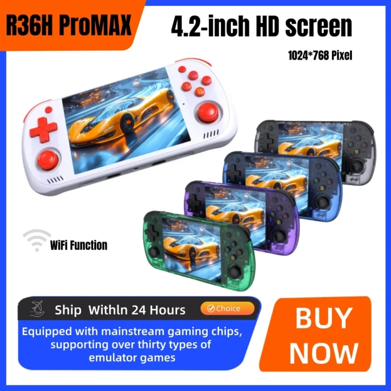 BOYHOM R36H PRO MAX handheld retro game console front view