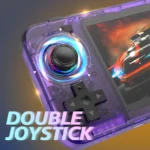 Back view of BOYHOM R36H handheld gaming device