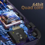 BOYHOM R36H handheld console displaying game library menu