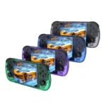 Close-up of BOYHOM R36H PRO handheld console controls and screen