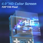 BOYHOM R36Plus retro console showing side profile and Type-C charging port