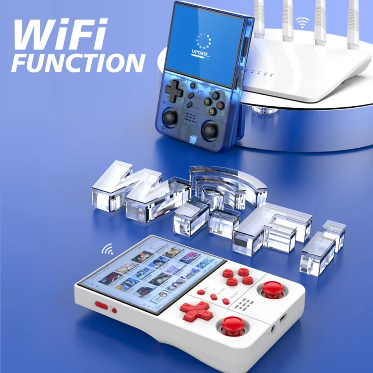 Side angle of BOYHOM R40XX Pro Max portable gaming console showing controls