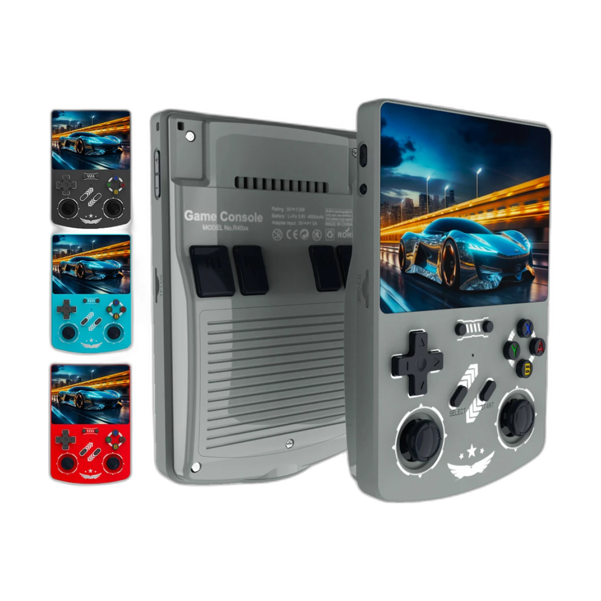 BOYHOM R40XX Retro Game Console – R36S Upgrade, 4.2″ IPS Linux Handheld, 4000mAh Battery, Portable Gift for Christmas-bg-clean BOYHOM R40XX retro handheld game console front view