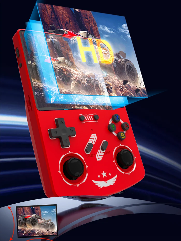 BOYHOM R40XX console showing 4.0 inch IPS screen