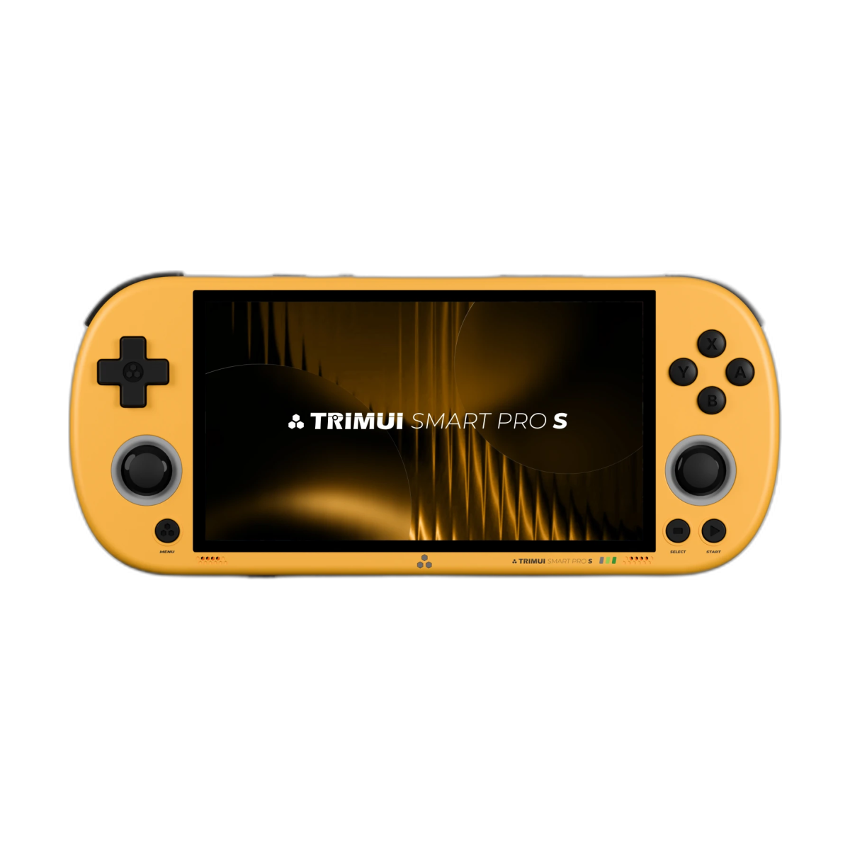 BOYHOM Trimui Smart Pro S TG5050 Handheld Game Console – Best for N64/PSP, Octa-core 2.0GHz, 4.96″ IPS Display, 5000mAh Battery-bg-clean BOYHOM Trimui Smart Pro S handheld game console front view with 4.96 inch IPS screen