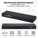 Top angle of Q20300G9 showing compact fanless design