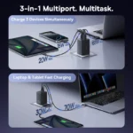 Baseus 100W GaN Fast Charger with Dual Type-C & USB-A - Image 5