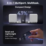 Baseus 100W GaN Fast Charger with Dual Type-C & USB-A - Image 3