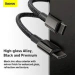 Baseus 100W PD Type C 5A Fast Charging Data Cable - Image 4