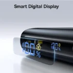 Top view of Baseus Enerfill FC41 showing built-in cables and ports