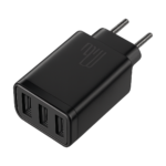 Baseus 17W 3-port USB travel charger front view