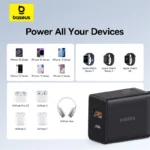 Baseus 20W Dual Port USB-C Fast Charger for iPhone - Image 6