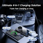 Baseus PrimeTrip VR2 Max car charger showing retractable cable feature