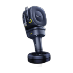 Baseus 240W car charger with 4 ports and retractable cable in cosmic black