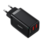 Baseus 65W GaN5 Pro fast charger with dual USB-C and USB-A ports