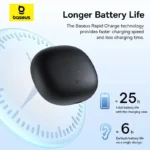 Close-up of Baseus AirGo AS01 semi-open ear clip design