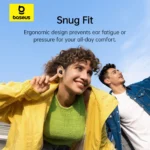 Baseus Bass BD1 mini bean earbuds showing compact design