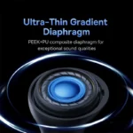 Charging case and earbuds of Baseus Bowie E5x with Type-C cable