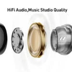 Baseus Bowie M2s wireless earphones displaying compact charging case