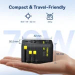 Baseus travel adapter charging multiple devices simultaneously