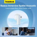 Baseus M3 earbuds showing in-ear design and controls