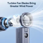 Baseus Mini Foldable Fan 5 Speed 4000mAh Portable Handheld Fan - Image 5