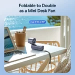 Baseus Mini Foldable Fan 5 Speed 4000mAh Portable Handheld Fan - Image 6