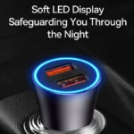 Baseus 60W USB PD car charger compatible with multiple smartphone brands