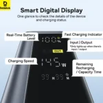 Compact and portable Baseus power bank with metal shell