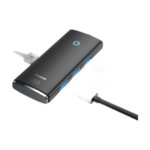 Baseus 4-port USB-C to USB 3.0 HUB adapter front view