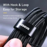 Baseus USB-C 5A braided cable for high-speed power delivery