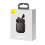 Side view of Baseus W04 True Wireless Earphones with charging case