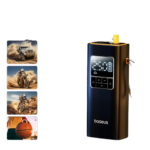 Baseus wireless portable tire inflator with digital display front view