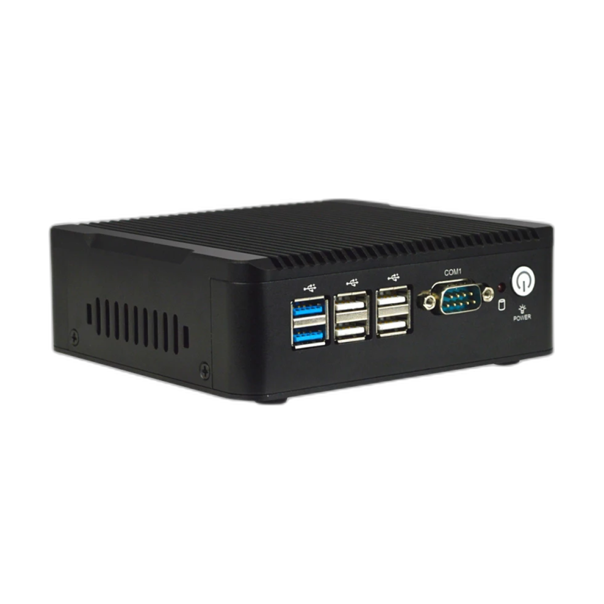 BayTrail Celeron J1900 2.0GHz Quad Core Mini PC DDR3L Fanless Barebone NANO ITX with GPIO VGA – Barebone Computer-bg-clean BayTrail Intel Celeron J1900 fanless mini PC front view