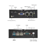 Mini PC showing USB and Ethernet ports on BayTrail J1900 model