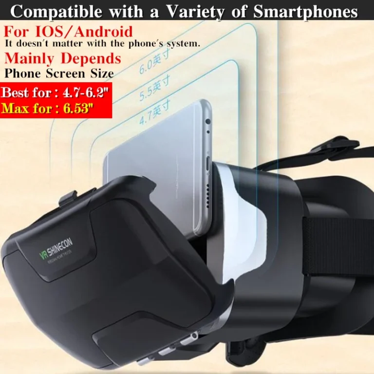 Side angle of Blu-Ray VR Shinecon G02ED virtual reality headset