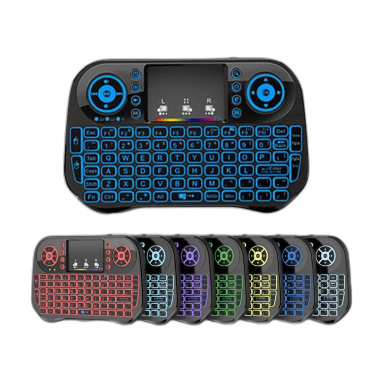 Bluetooth mini wireless backlit keyboard with multi-language support