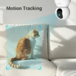 Blurams indoor security camera showing dual lens and mounting options
