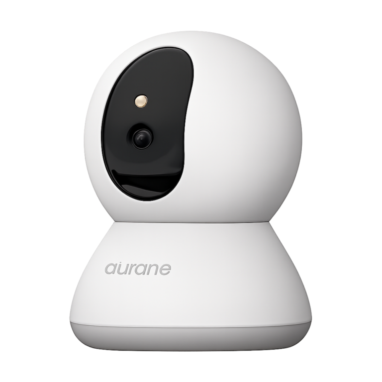 Blurams 2K indoor security camera front view in white dome style
