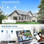 Front lens of 5MP bullet WIFI IP camera with night vision