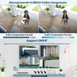 5MP bullet WIFI IP camera showing mounting bracket and cable