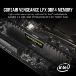 Side view of CORSAIR Vengeance 16GB DDR4 3200MHz memory stick