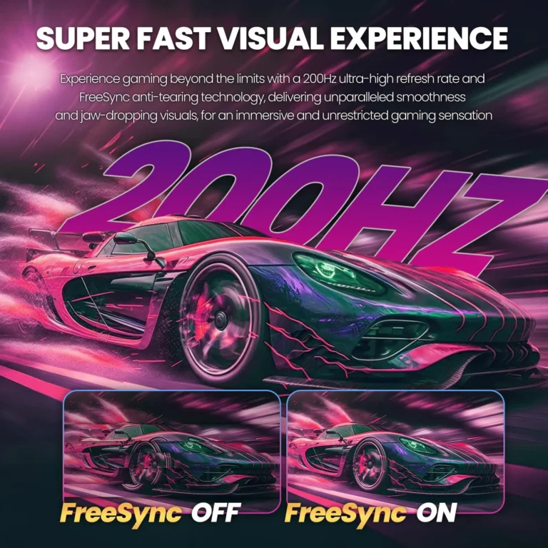 Side angle of CRUA 30 inch curved gaming monitor