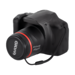 Front view of 5MP digital camera with 16x zoom lens