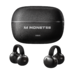 Monster MQT65 Bluetooth 6.0 earclip earphones black front view