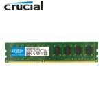 Close-up of Crucial DDR3 8GB 1600MHz DIMM RAM module
