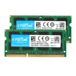 Crucial DDR3 DDR3L 4GB 8GB Laptop RAM 1600MHz SODIMM angled view