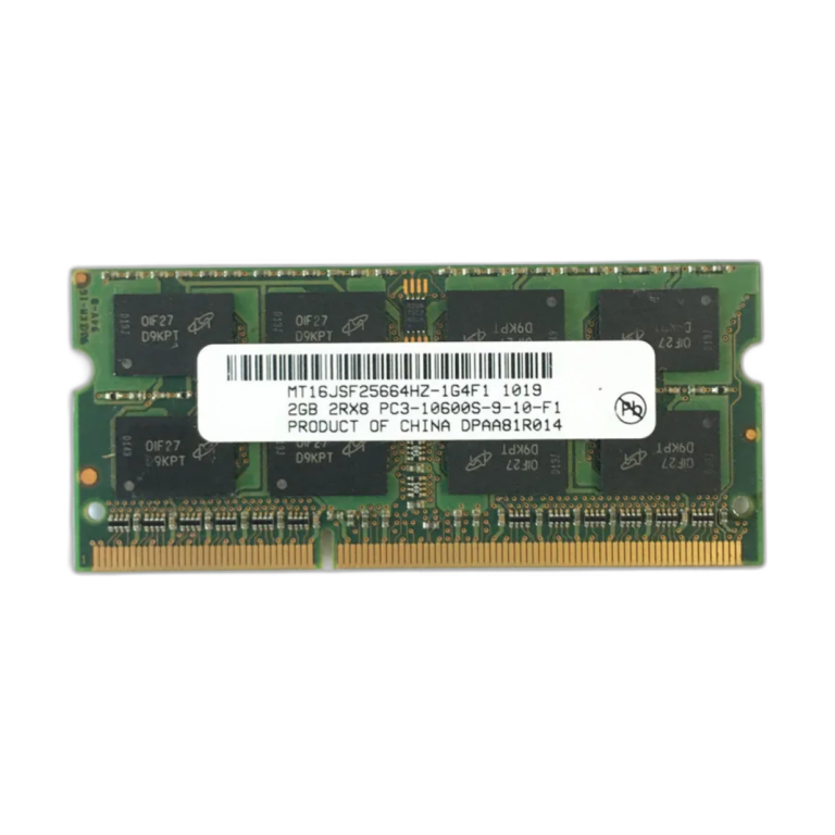 DDR3 2GB 1333MHz PC3-10600S laptop memory module front view
